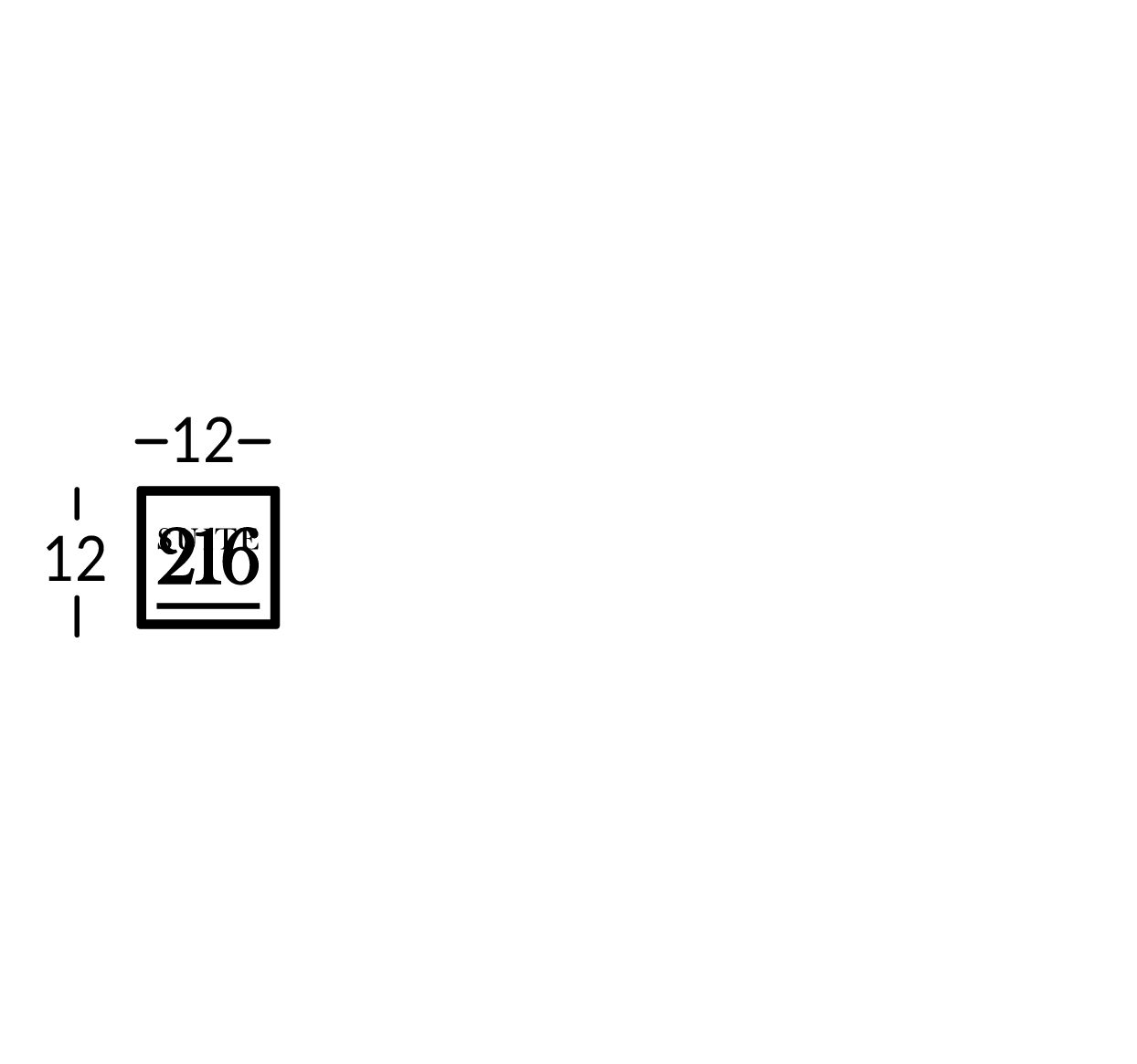 Línea de señalización de latón envejecido oscuro, con letras grabadas en latón natural.